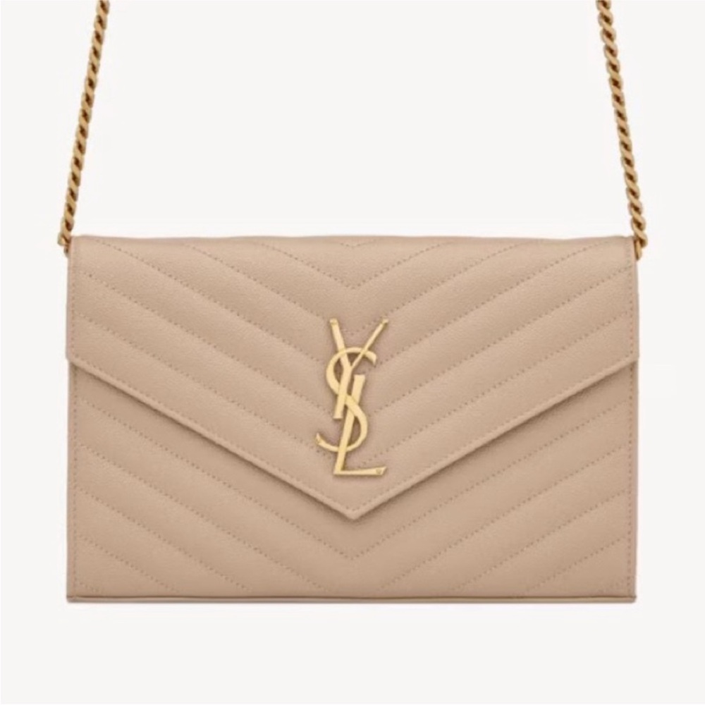 Yves Saint Laurent Cassandre chain wallet